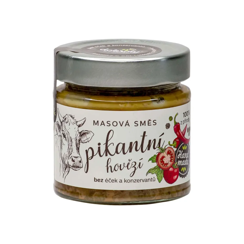 Dobroty z přírody - Masová směs pikantní s hovězím masem 150g | DON COCO CZ